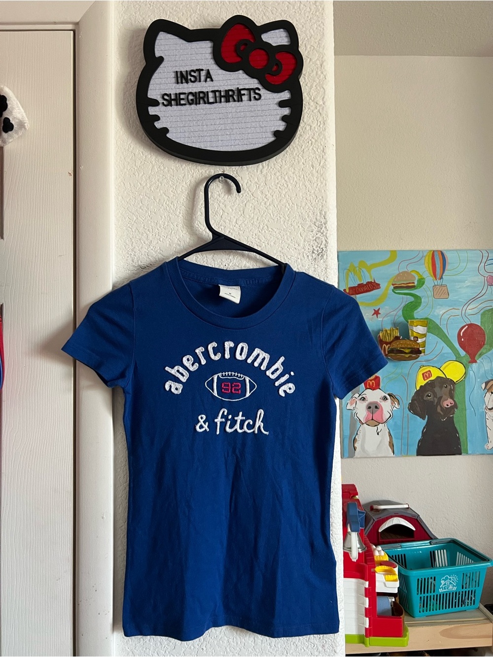 Y2K abercrombie and fitch fitted tee